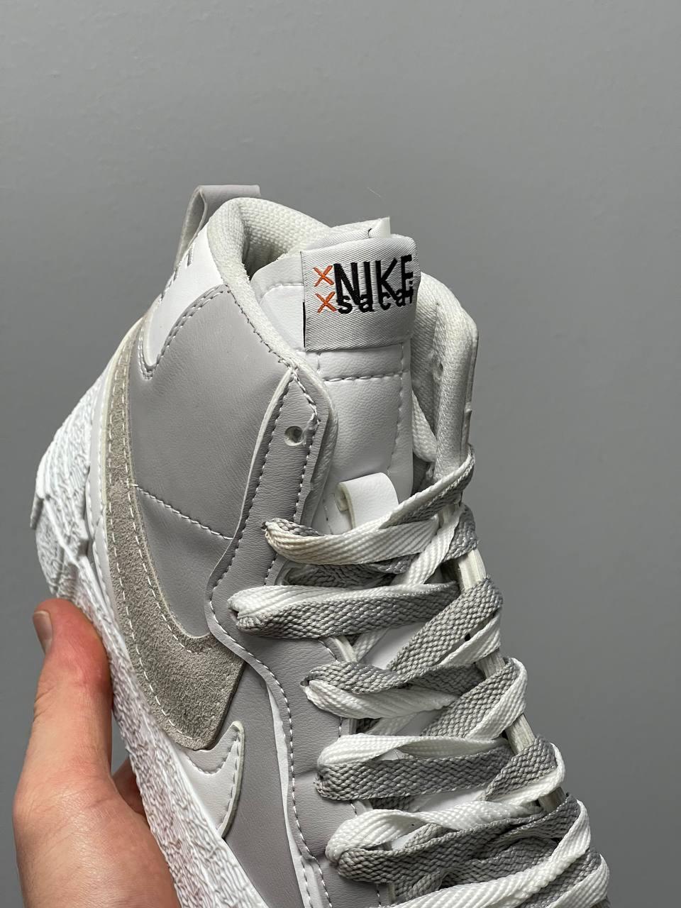Nike Blazer Mid x Sacai Grey White v2