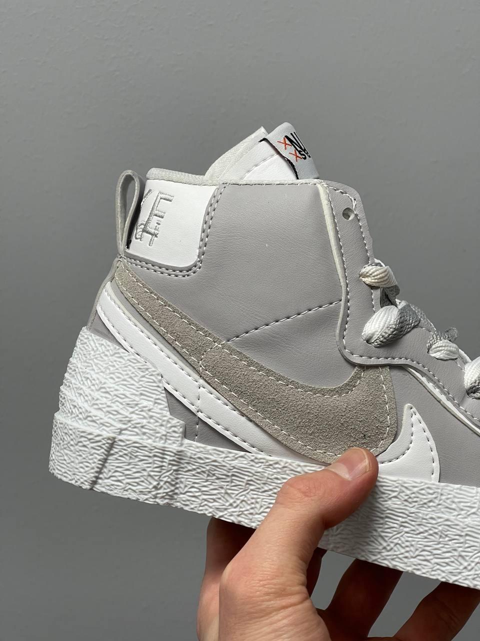 Nike Blazer Mid x Sacai Grey White v2