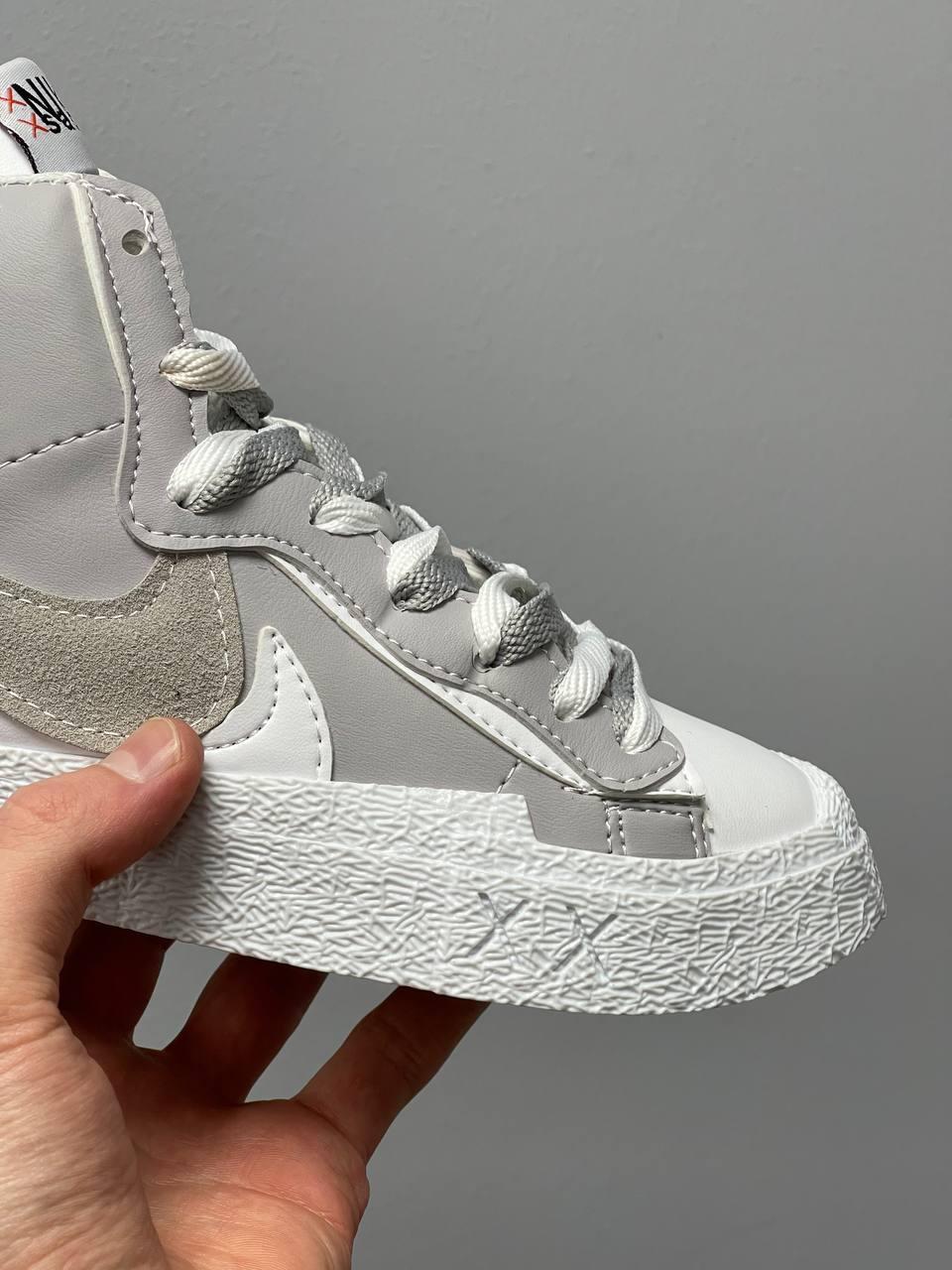 Nike Blazer Mid x Sacai Grey White v2