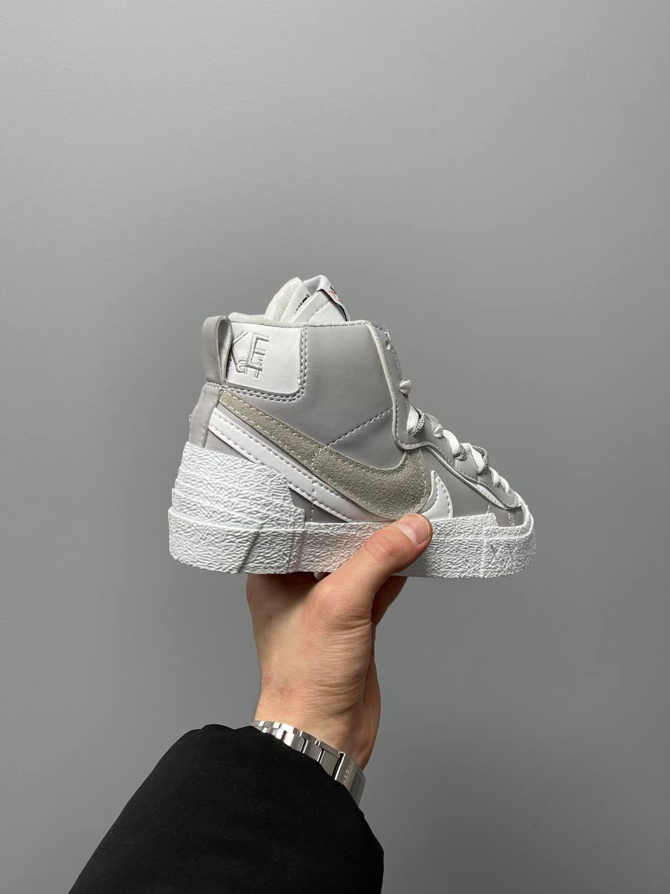 Nike Blazer Mid x Sacai Grey White v2
