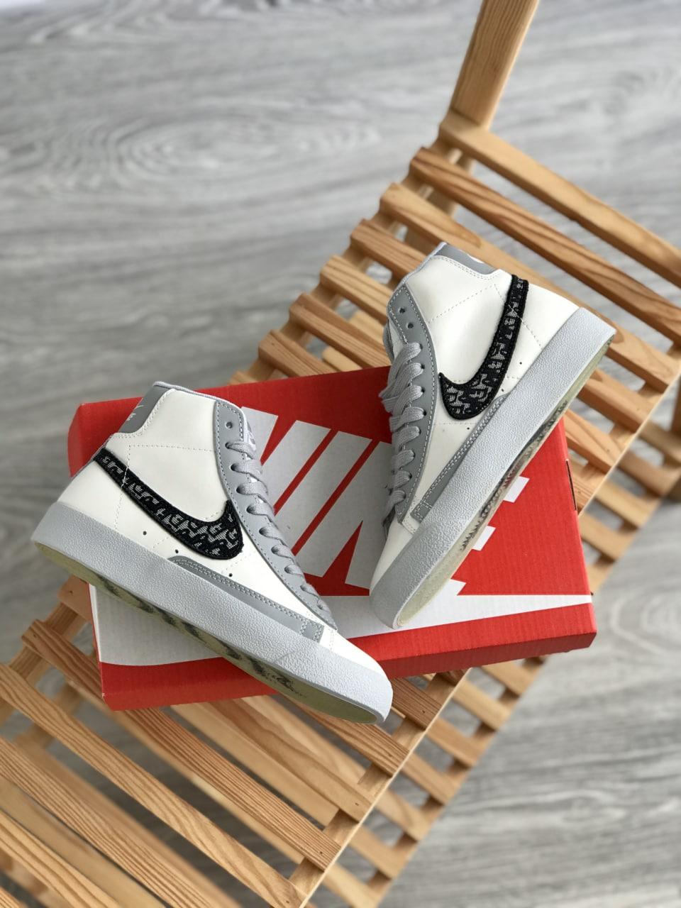 Nike Blazer Mid & Dior Grey White