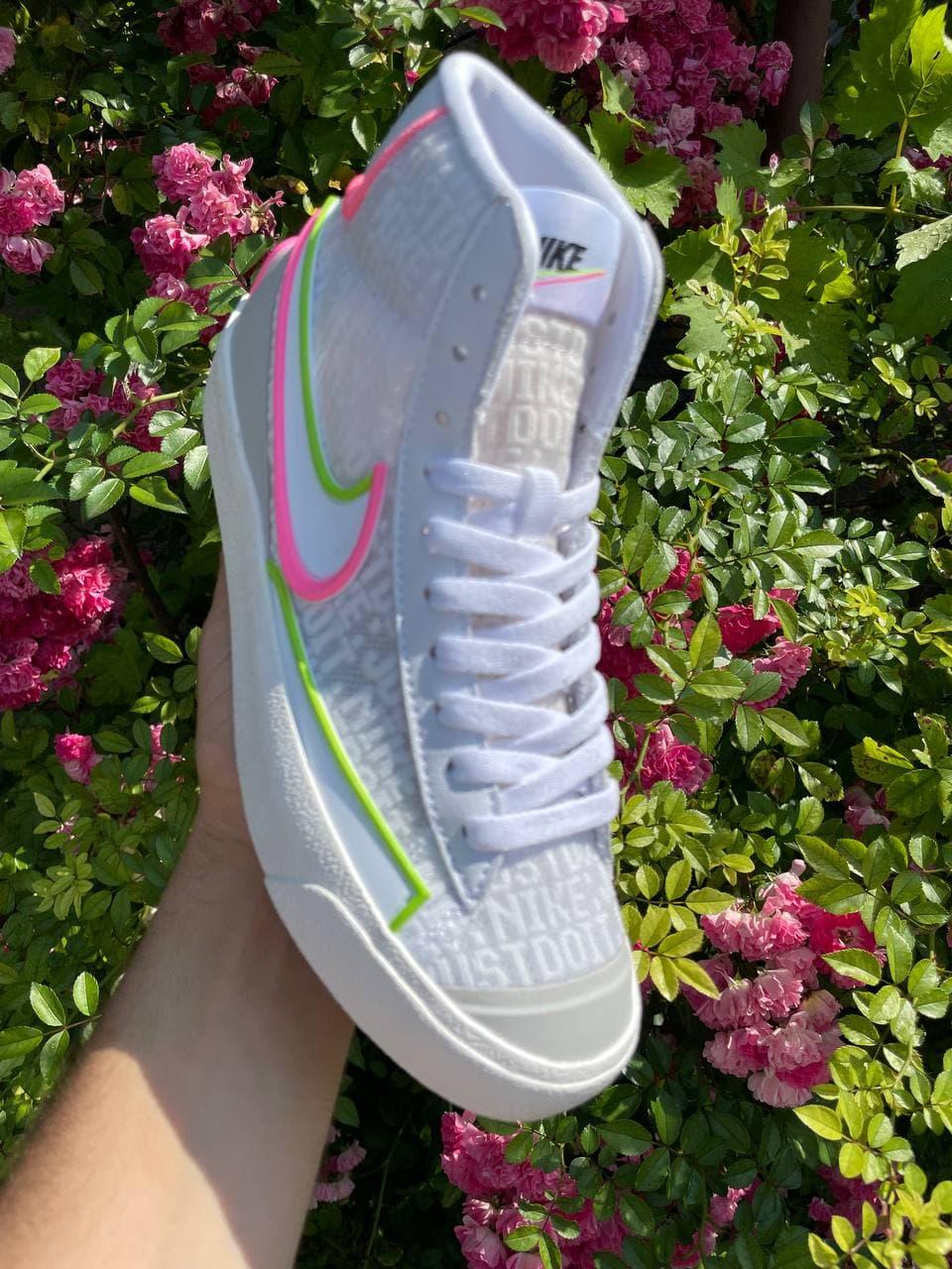 Nike Blazer White Green Pink