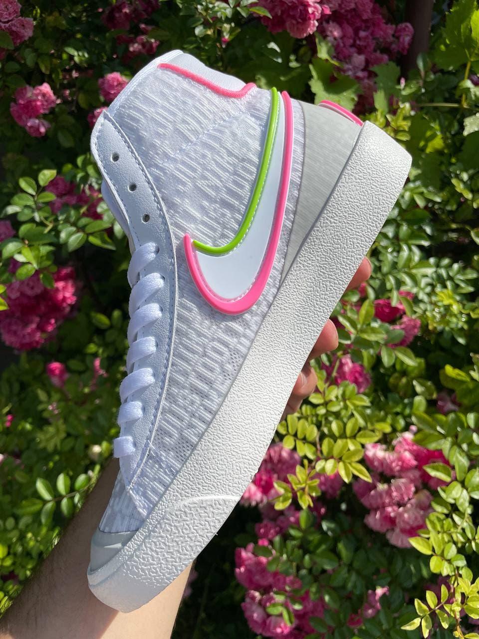 Nike Blazer White Green Pink