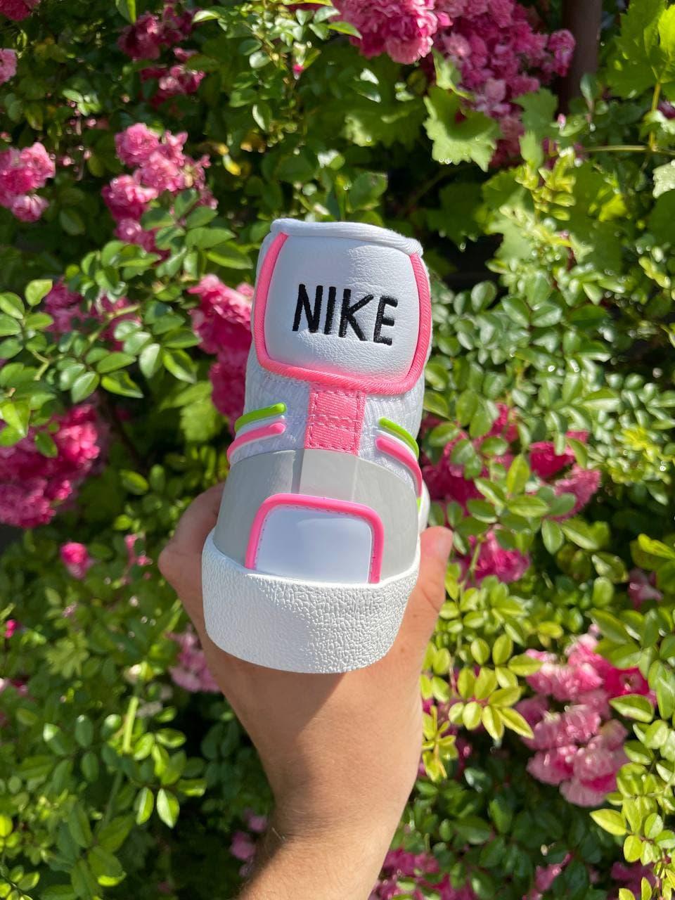 Nike Blazer White Green Pink