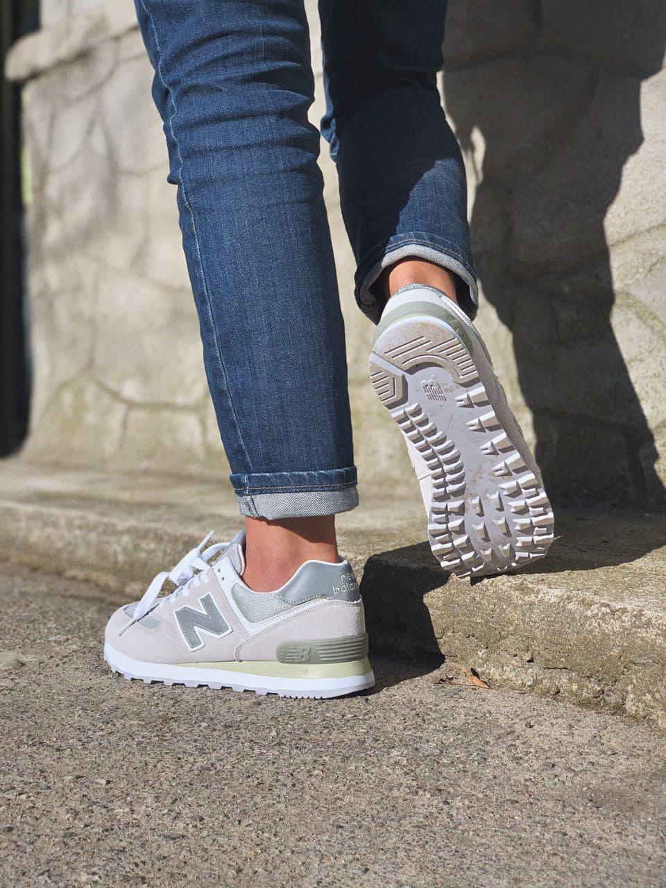 New Balance 574 Grey Beige Green