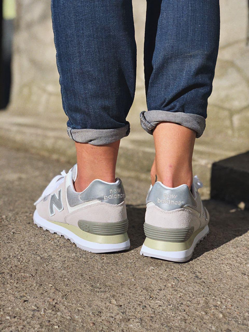 New Balance 574 Grey Beige Green