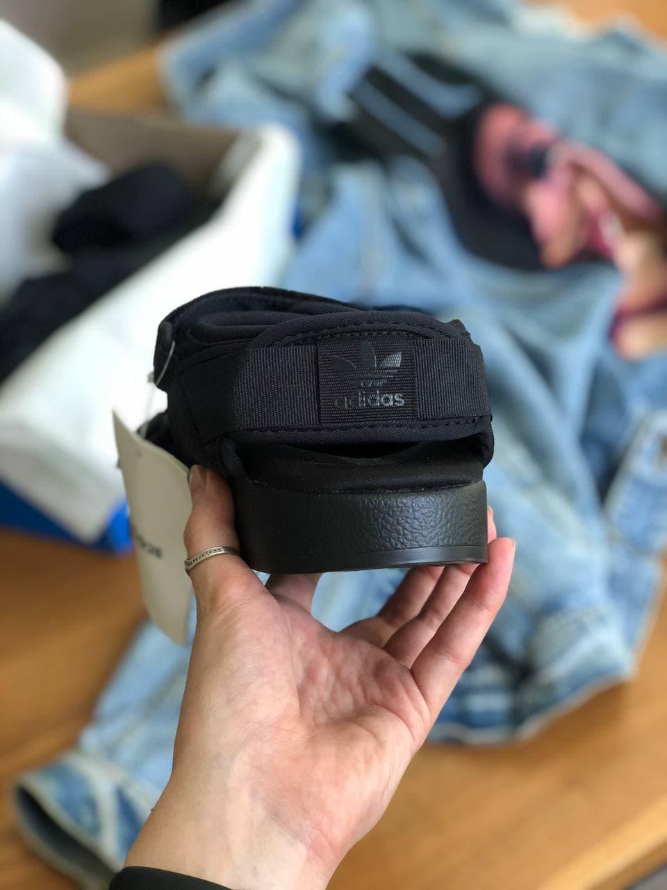 Adidas Adilette 2.0 (с сеточкой) Mono Black