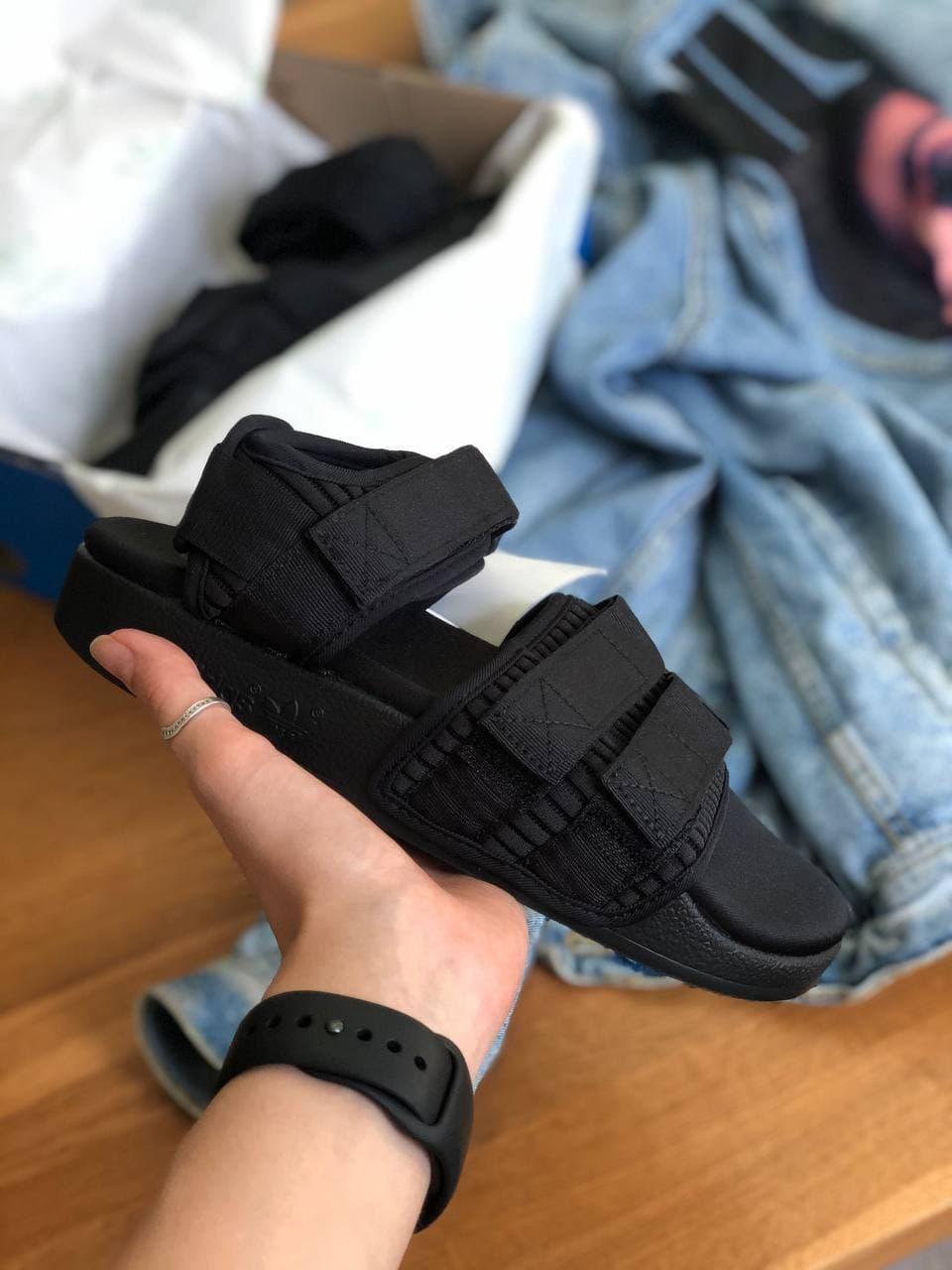 Adidas Adilette 2.0 (с сеточкой) Mono Black