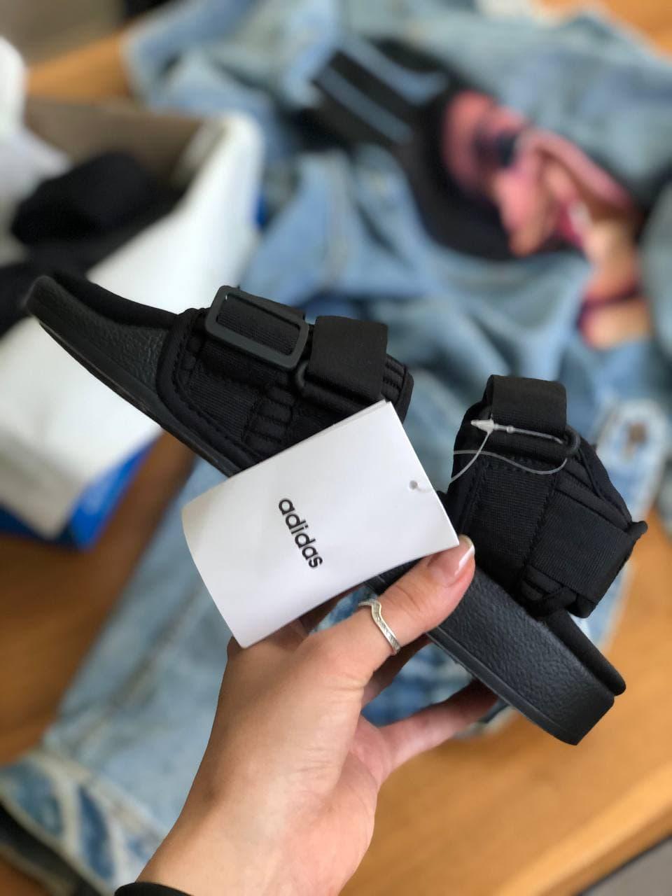 Adidas Adilette 2.0 (с сеточкой) Mono Black