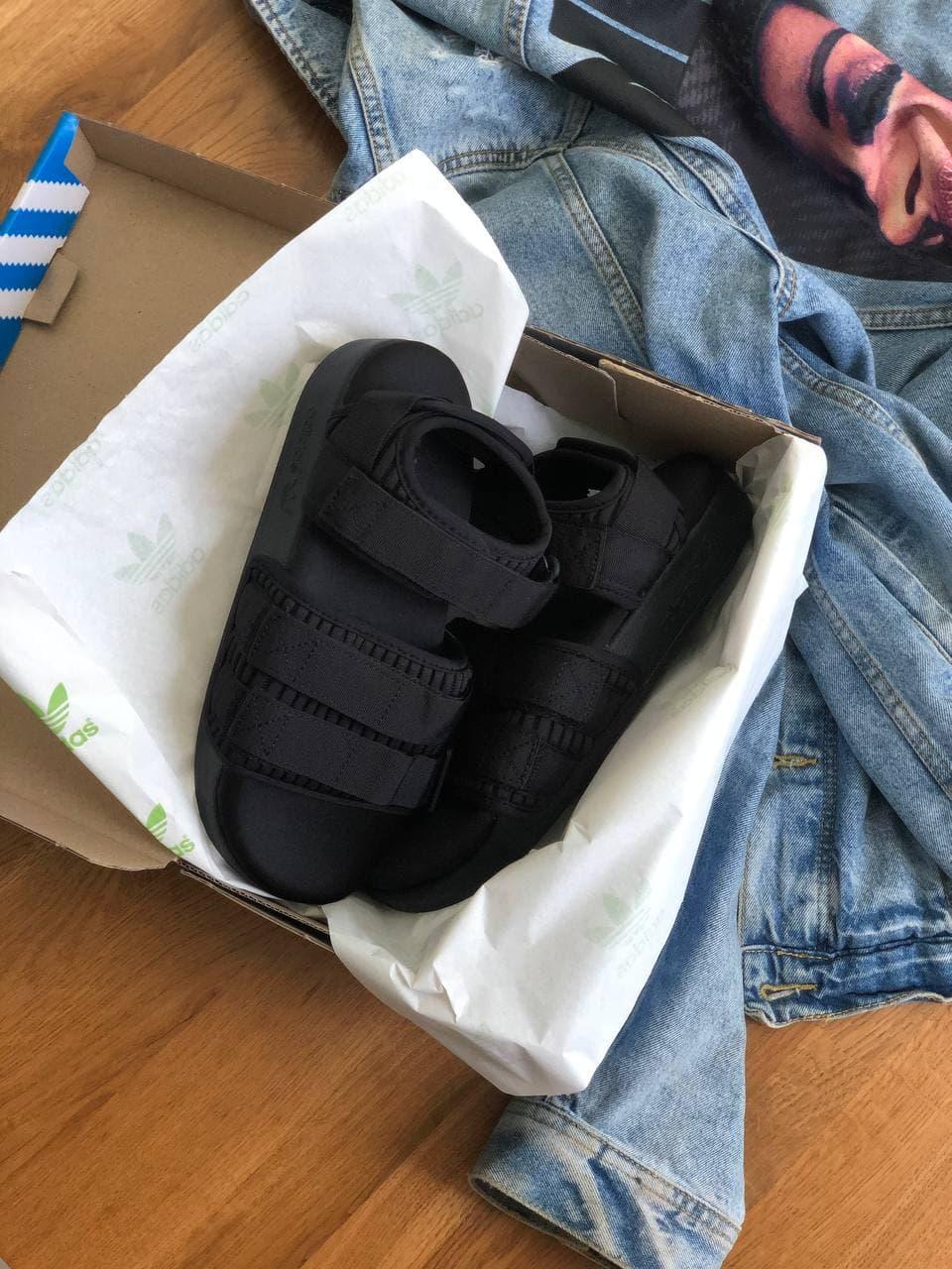 Adidas Adilette 2.0 (с сеточкой) Mono Black