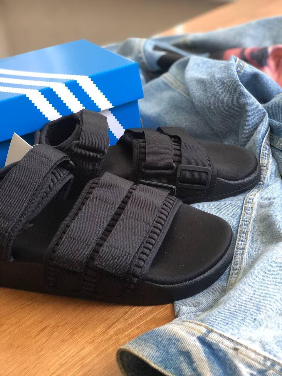 Adidas Adilette 2.0 (с сеточкой) Mono Black
