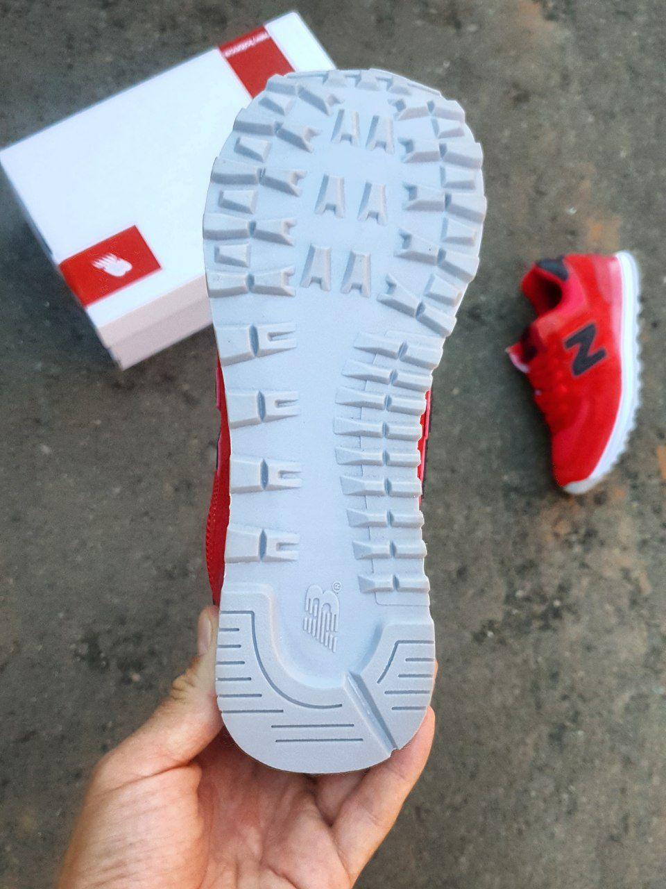 New Balance 574 Red White Black