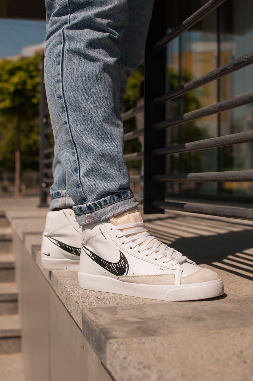 Nike BLAZER MID 77 Sketch White Black