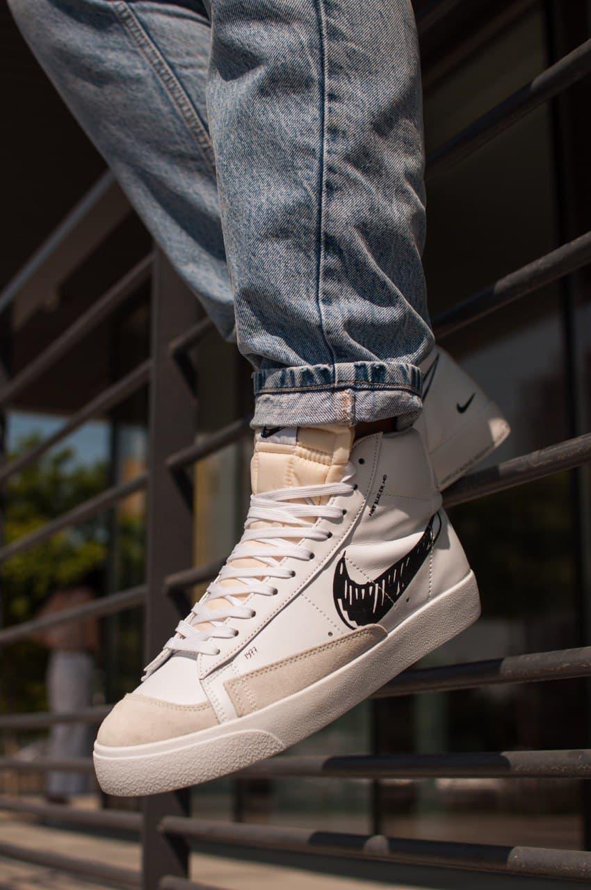 Nike BLAZER MID 77 Sketch White Black