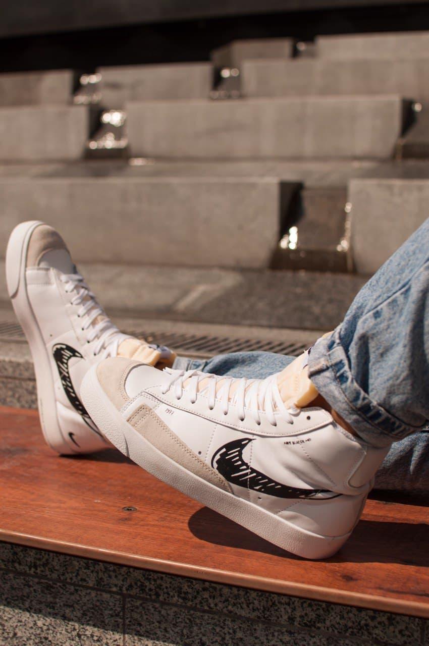 Nike BLAZER MID 77 Sketch White Black
