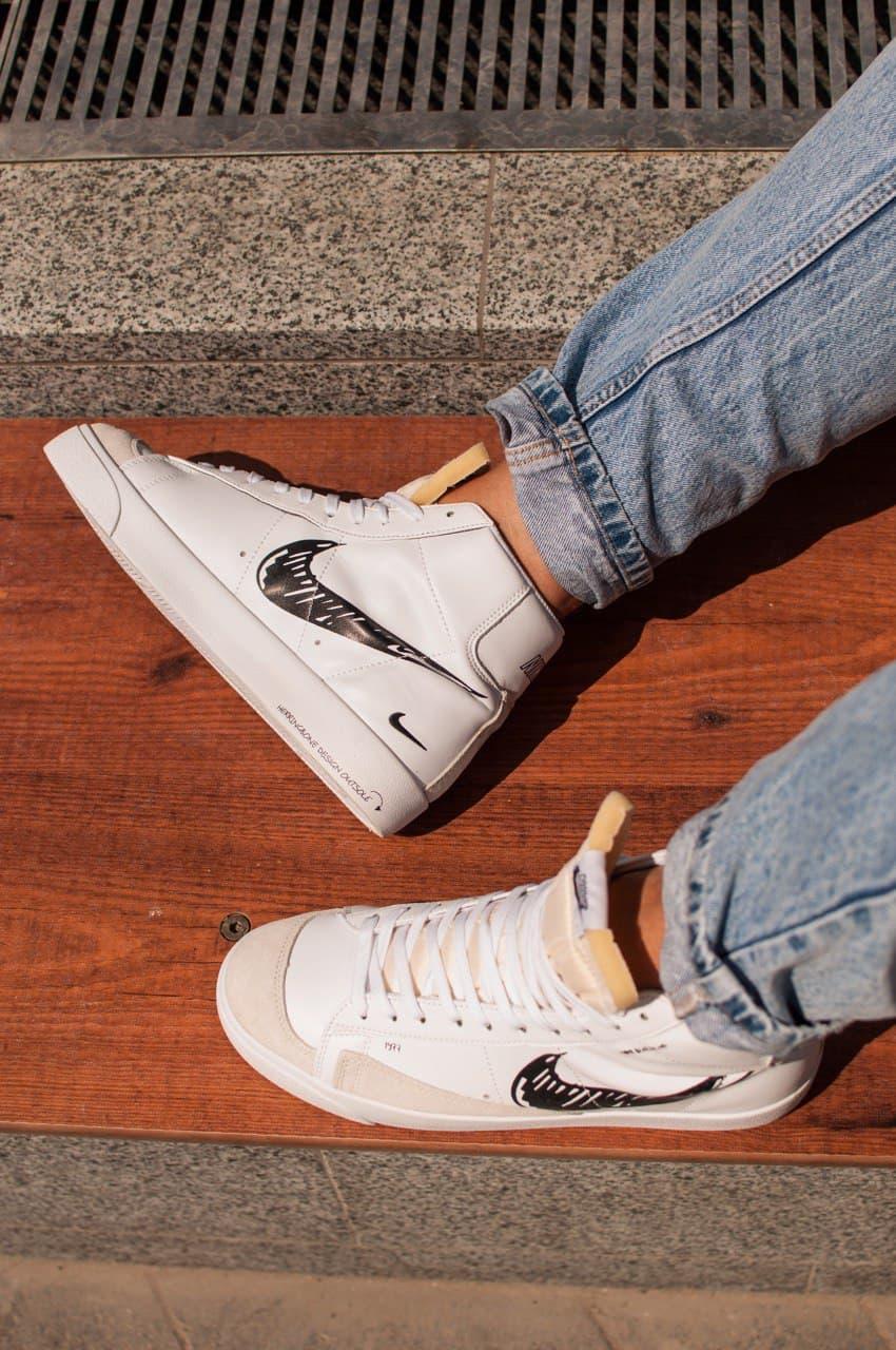 Nike BLAZER MID 77 Sketch White Black