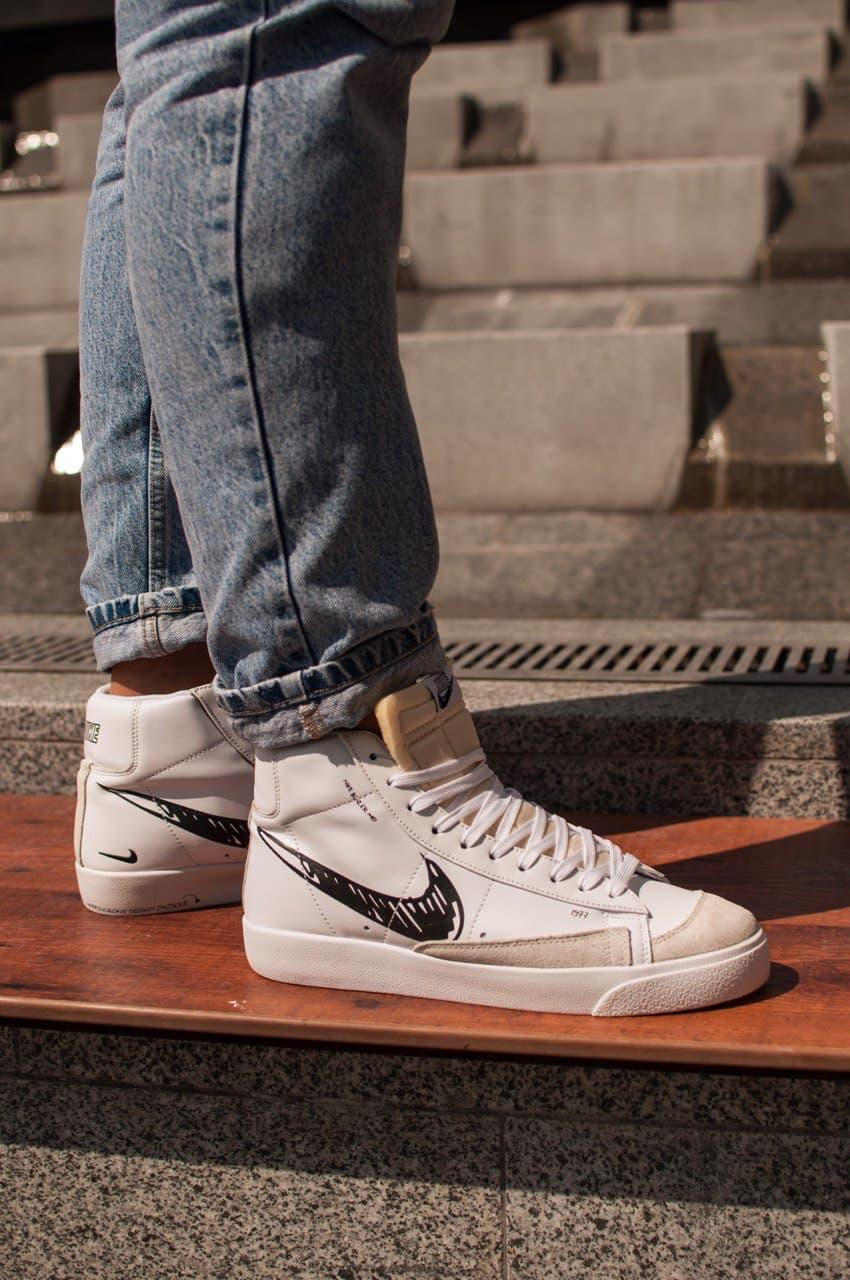 Nike BLAZER MID 77 Sketch White Black