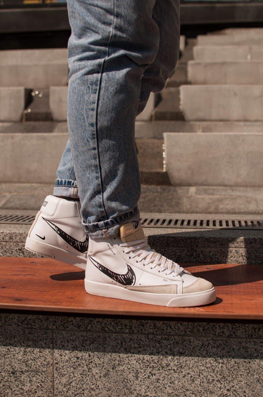 Nike BLAZER MID 77 Sketch White Black