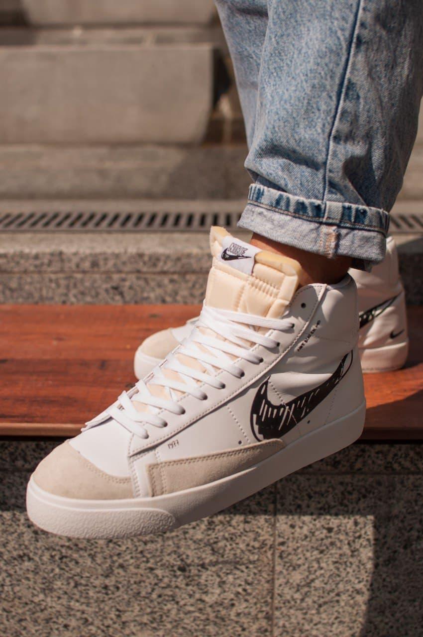 Nike BLAZER MID 77 Sketch White Black