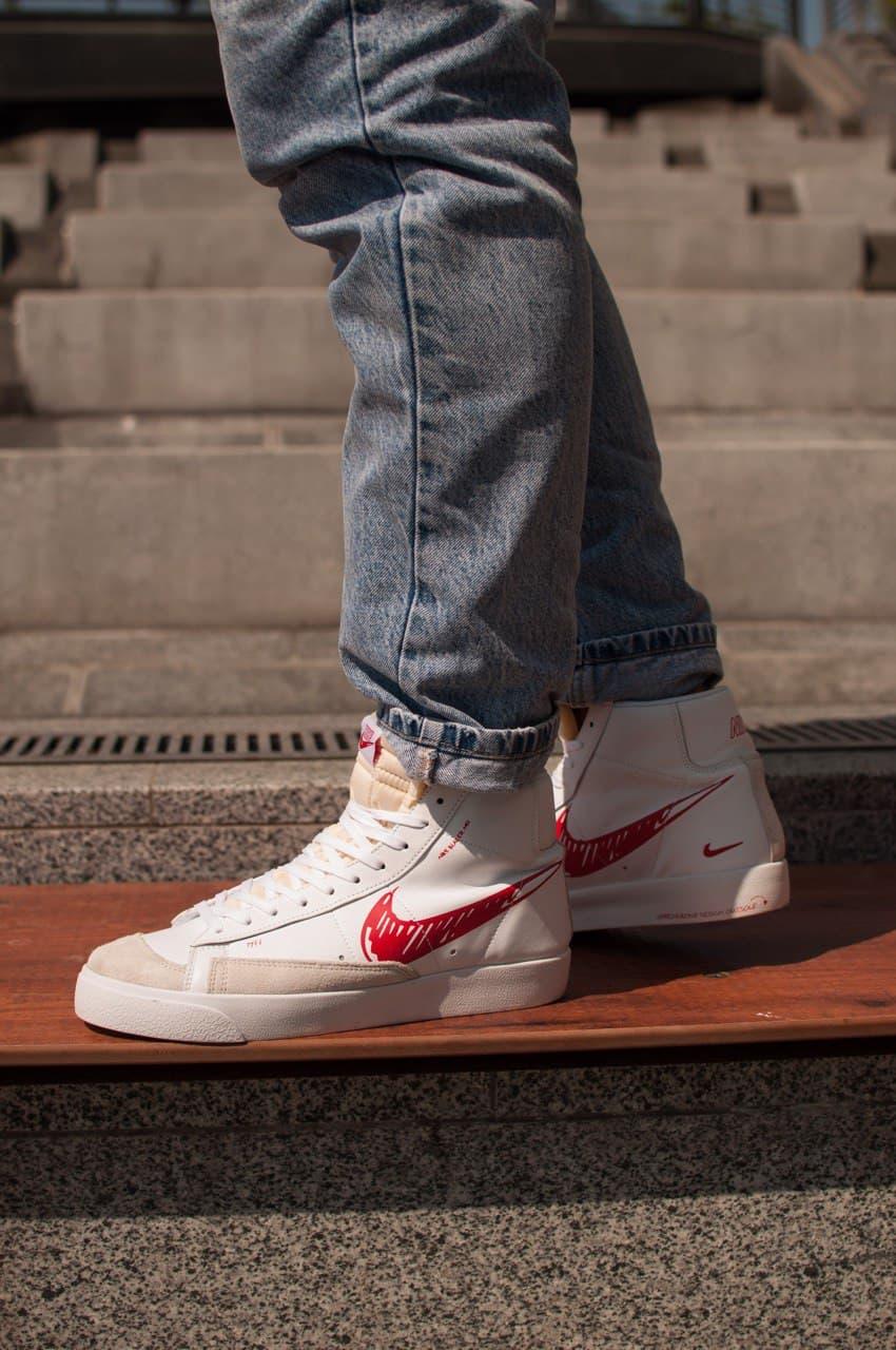 Nike BLAZER MID 77 Sketch White Red