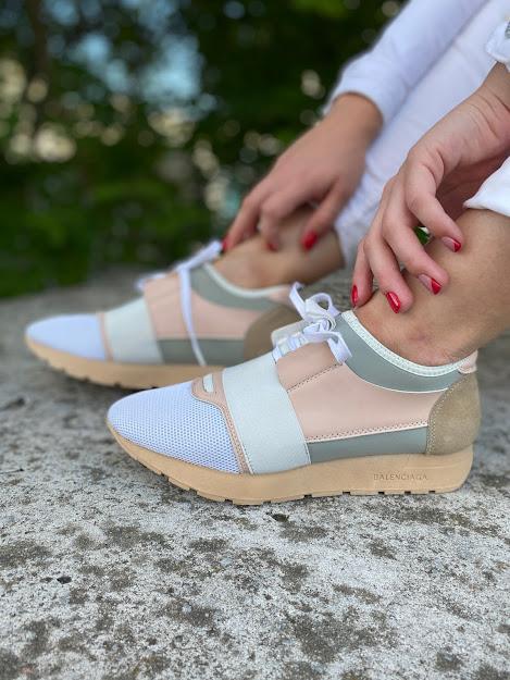 Balenciaga White Brown