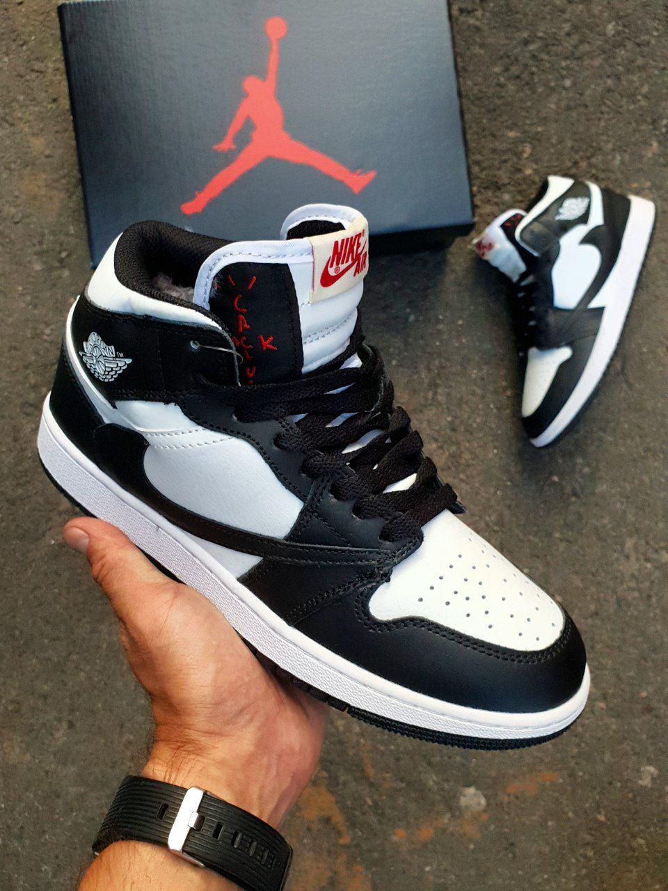Nike Air Jordan 1 High × Travis Scot Black White