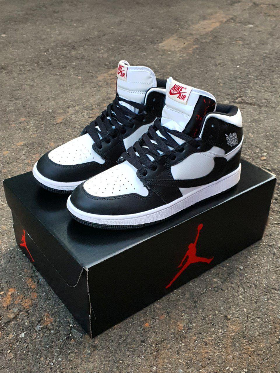 Nike Air Jordan 1 High × Travis Scot Black White