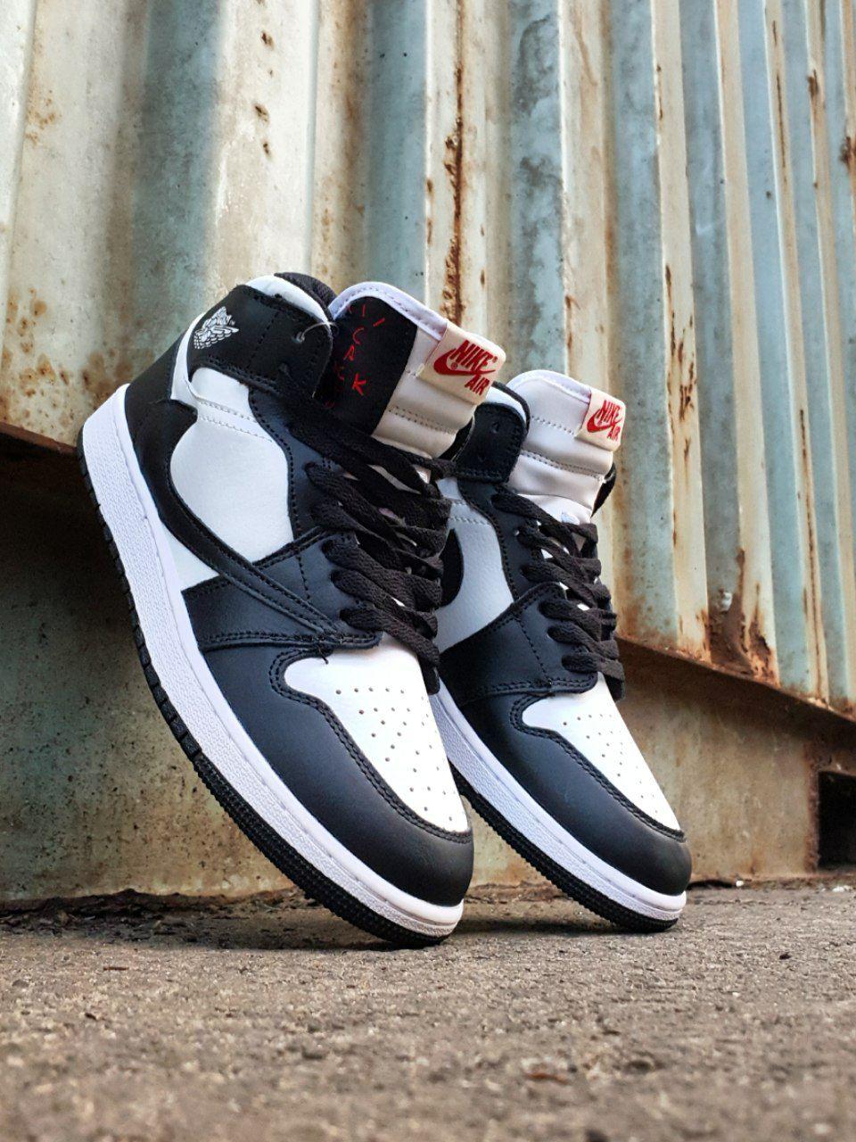 Nike Air Jordan 1 High × Travis Scot Black White
