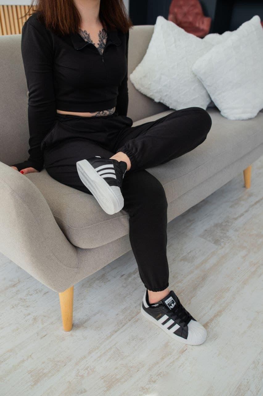 Adidas Superstar Black White