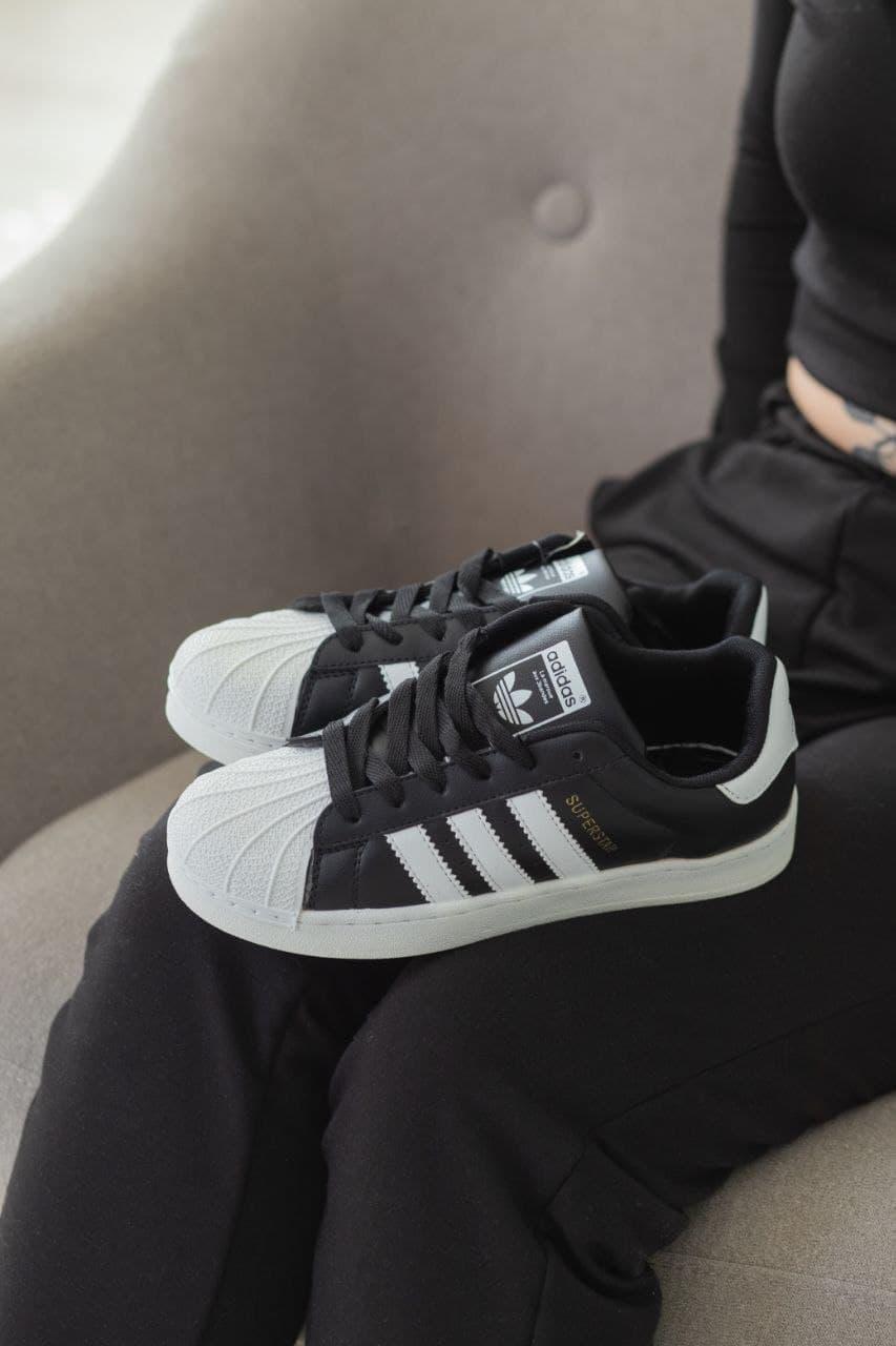 Adidas Superstar Black White