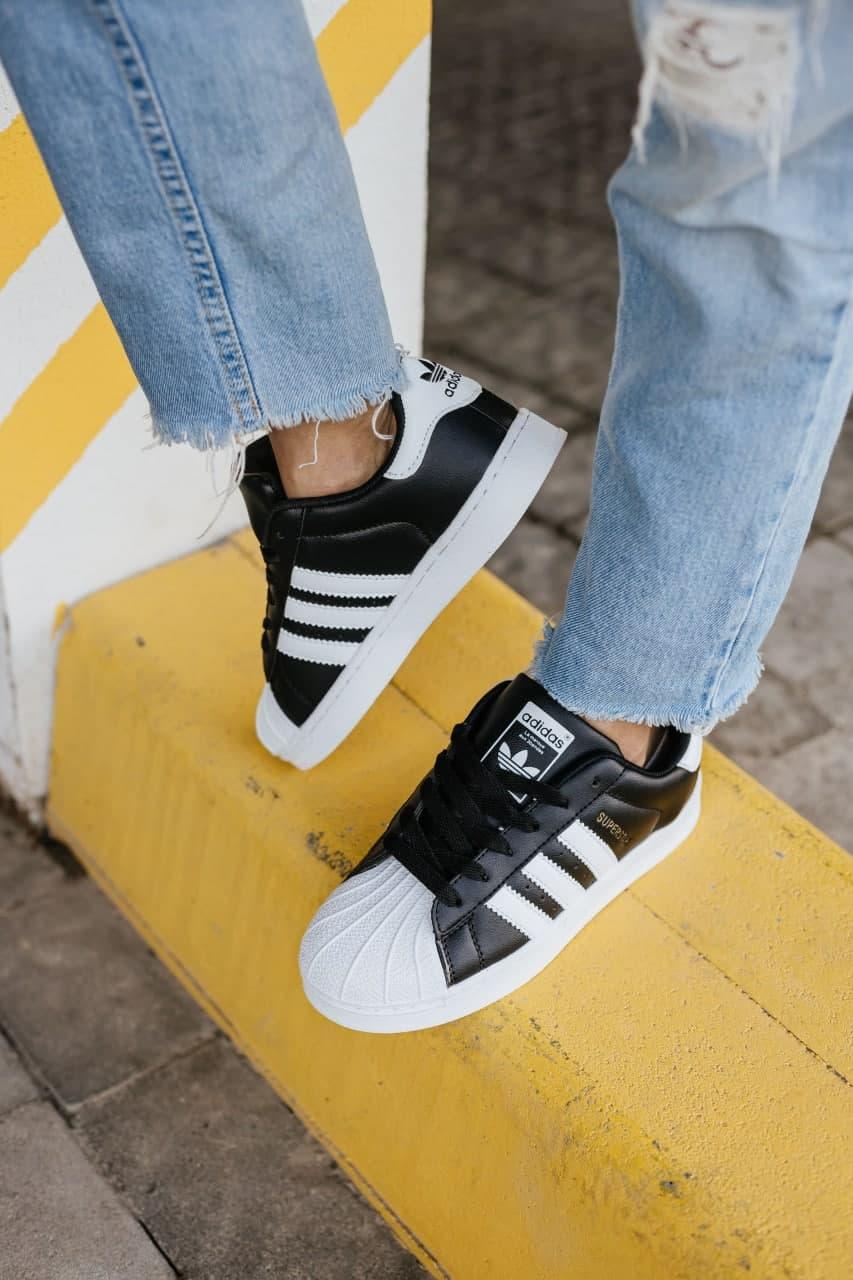 Adidas Superstar Black White