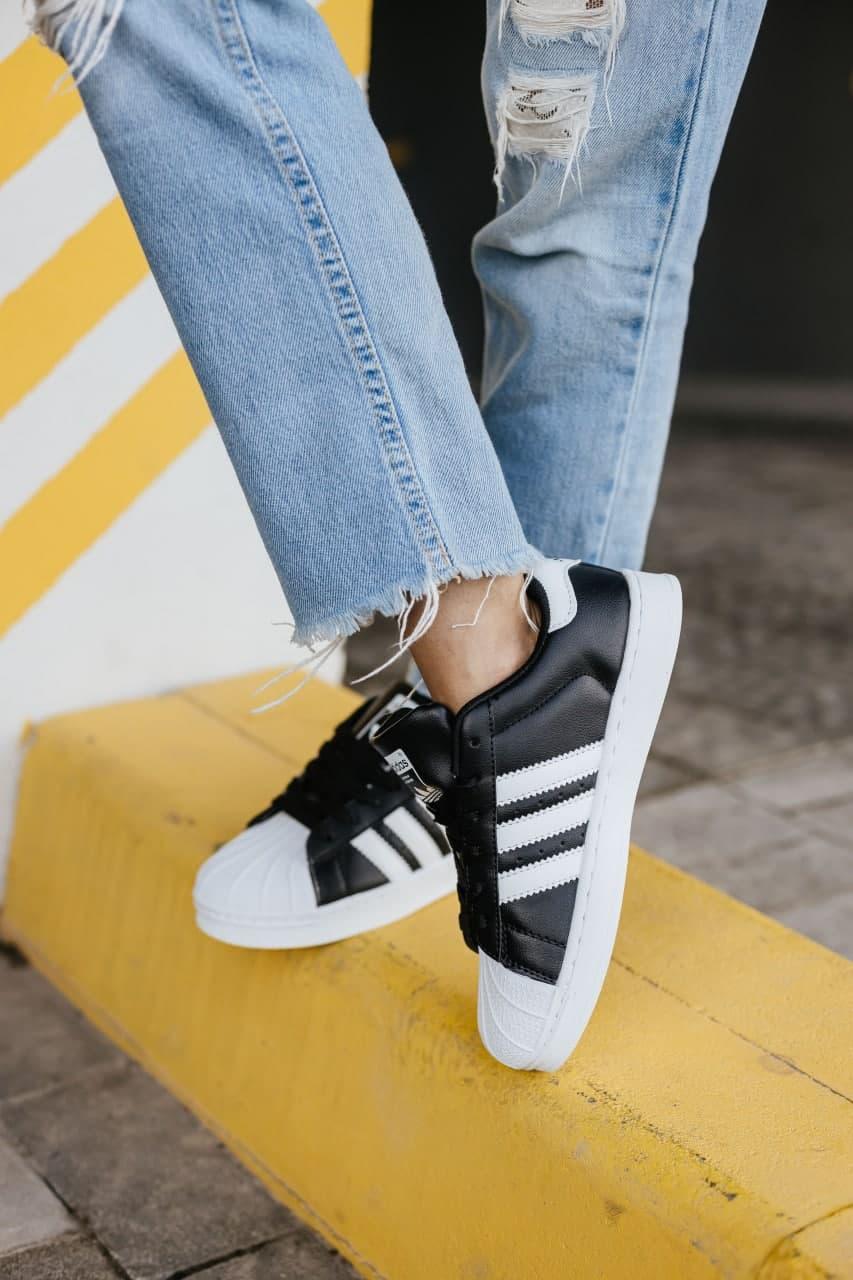 Adidas Superstar Black White