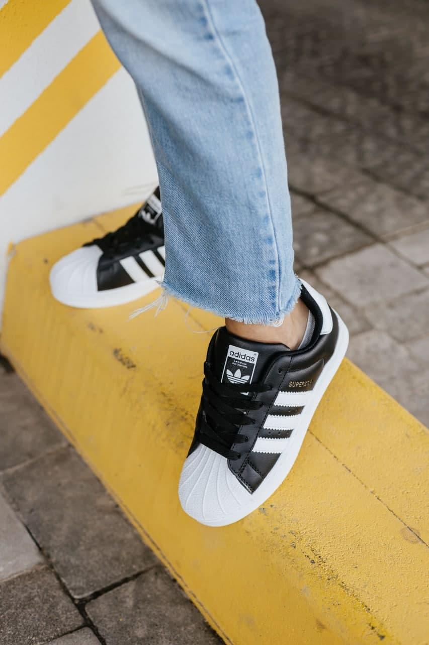 Adidas Superstar Black White