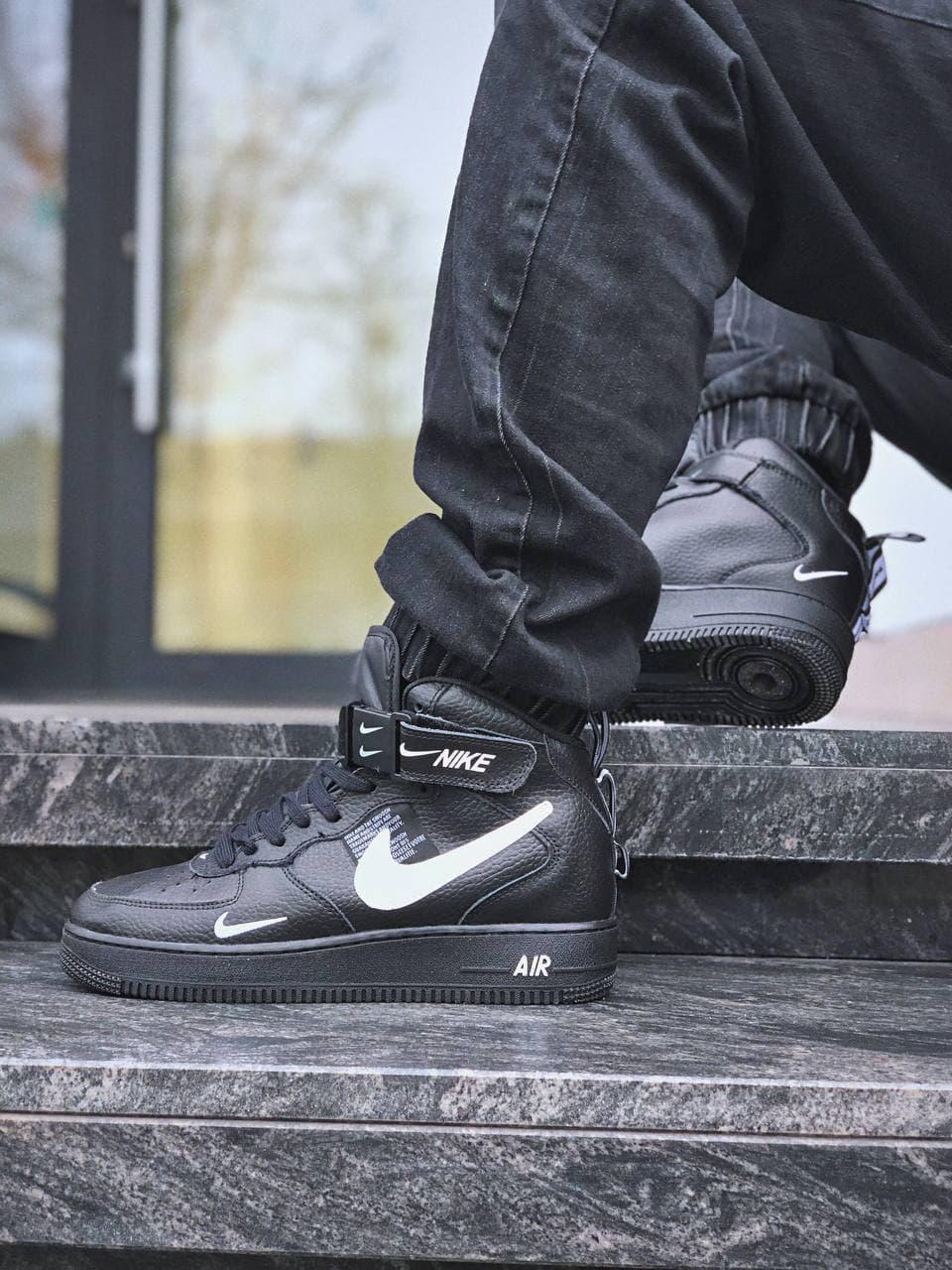 Nike Air Force 1 High Black White 1