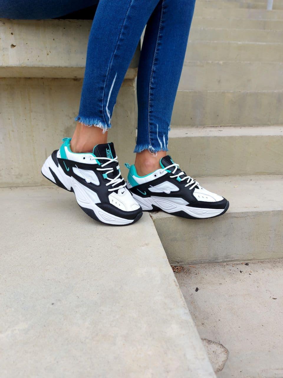 Nike M2K Tekno Black White Mint