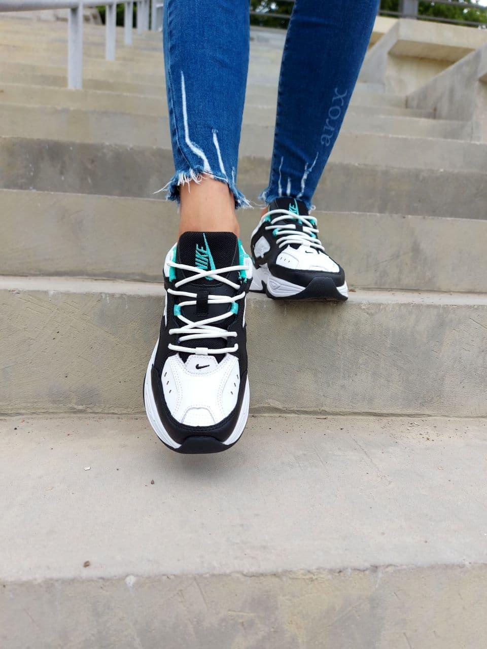 Nike M2K Tekno Black White Mint