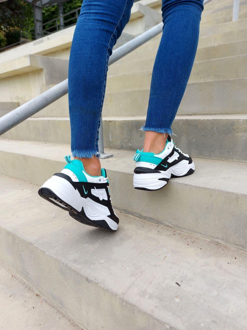 Nike M2K Tekno Black White Mint