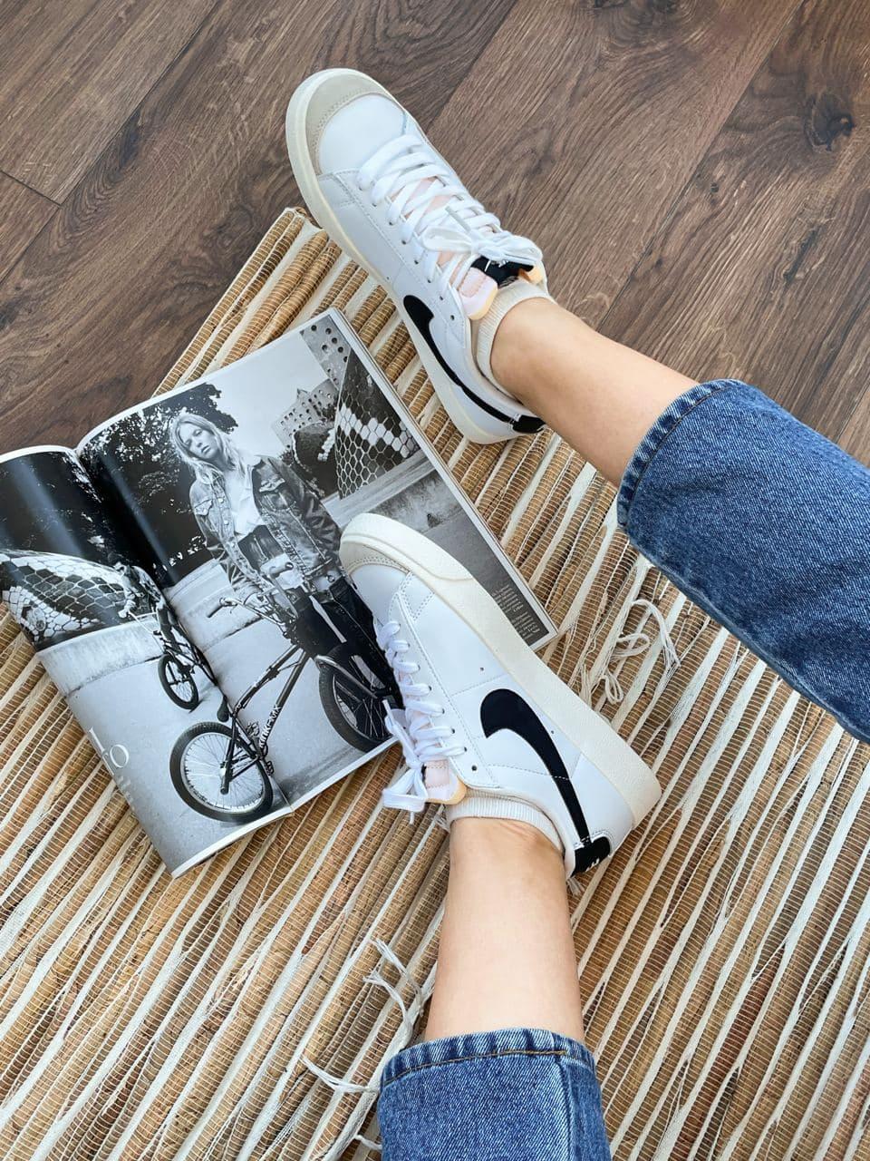Nike Blazer White White Black Grey