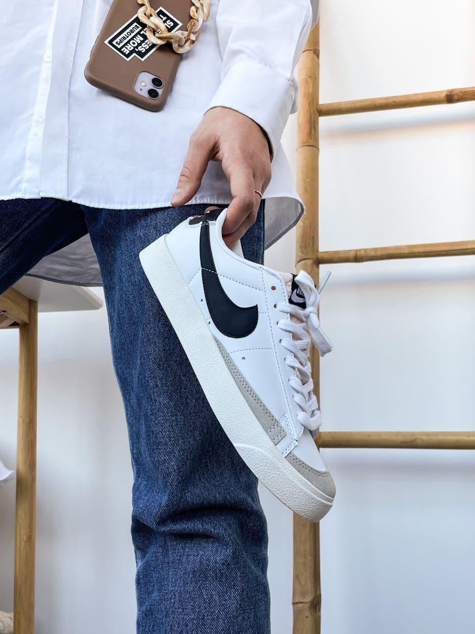 Nike Blazer White White Black Grey