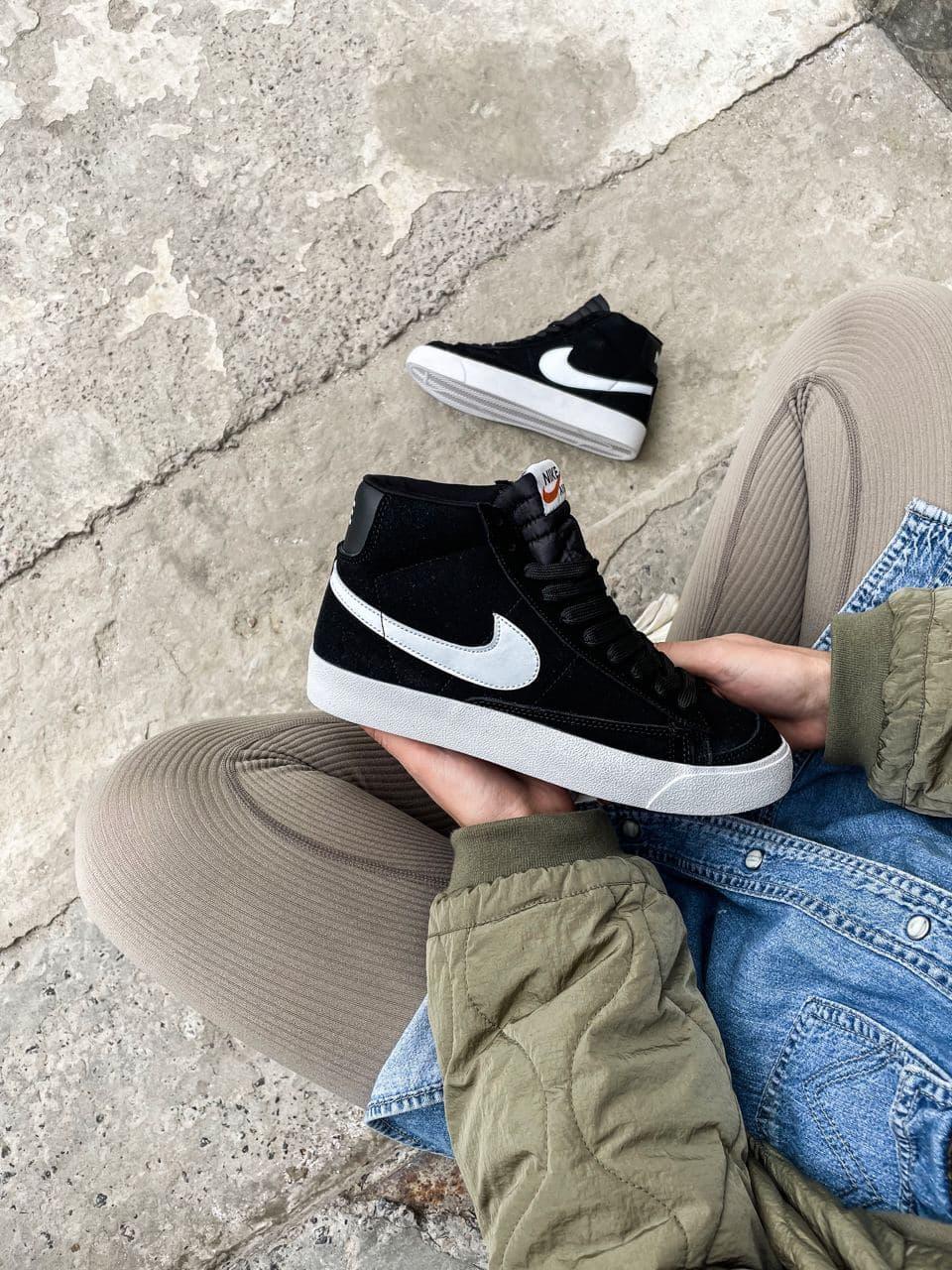 Nike Blazer Black White 1