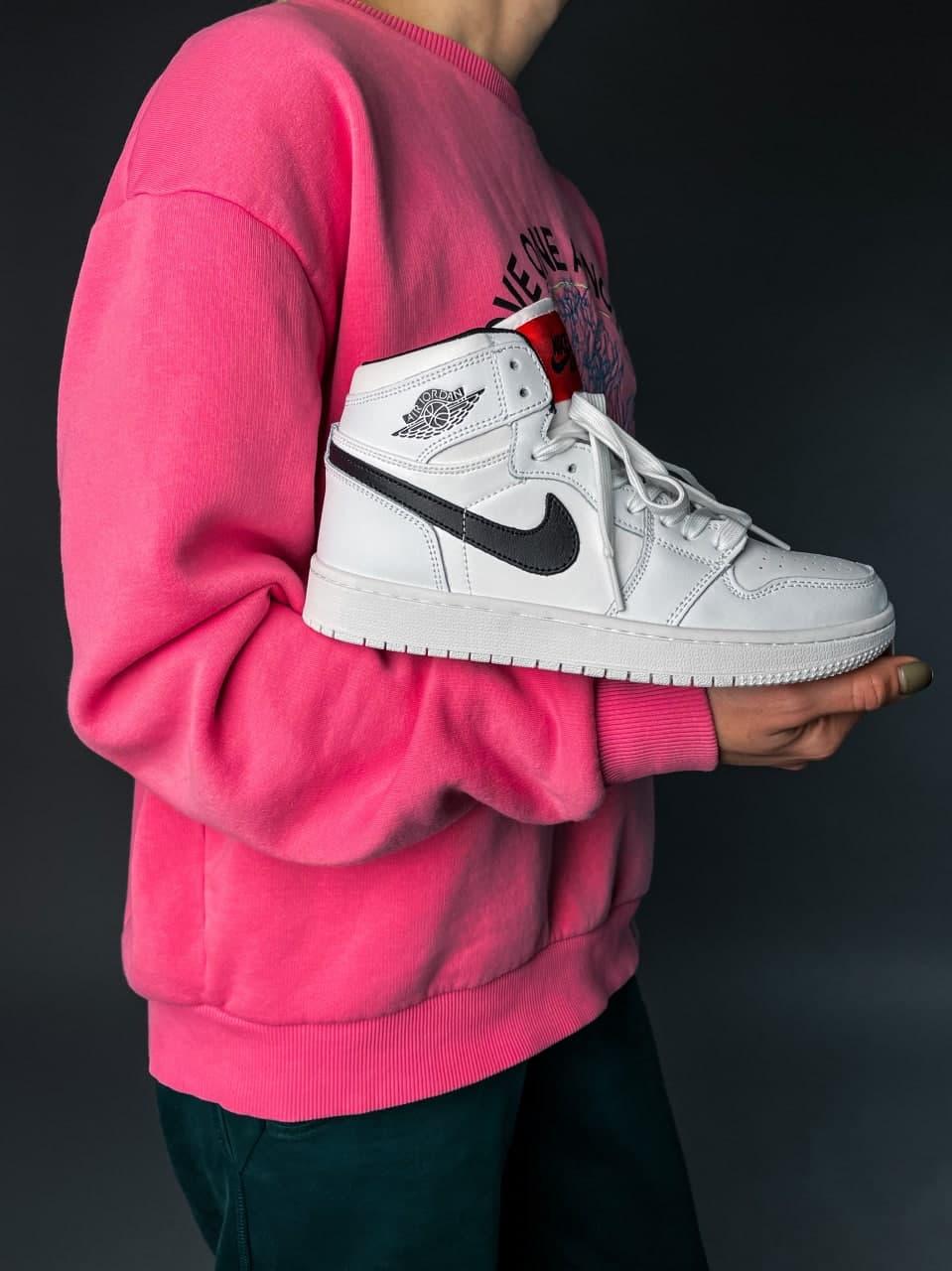 Nike Air Jordan 1 Retro High White «Black Logo» 1