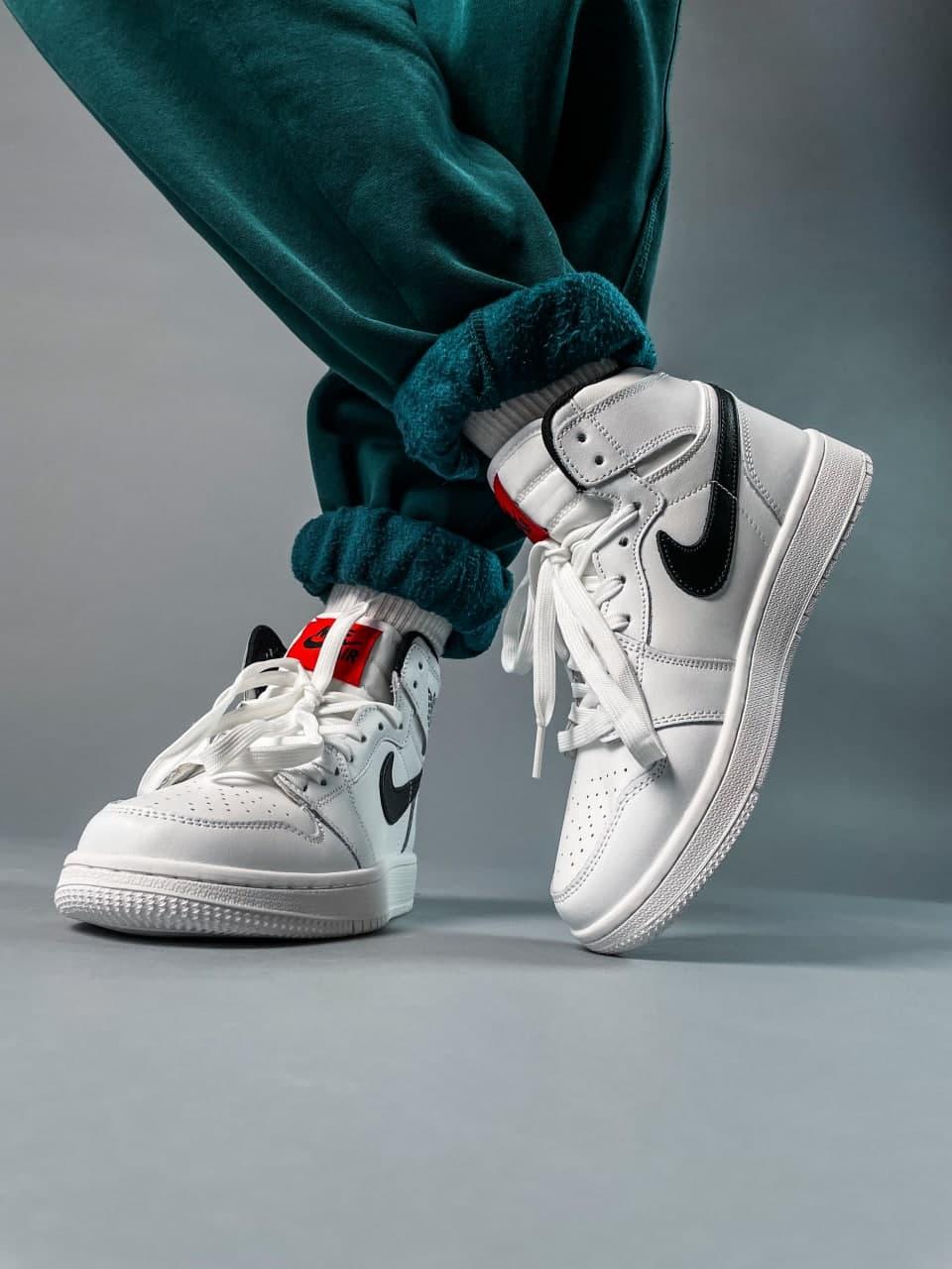 Nike Air Jordan 1 Retro High White «Black Logo» 1