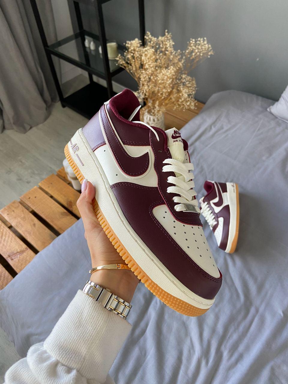 Nike Air Force College Pack Night Maroon