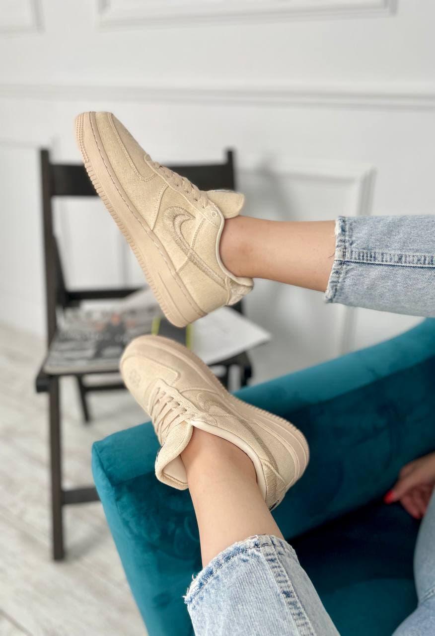 Nike Air Force 1 Fossil Stussy Full Beige