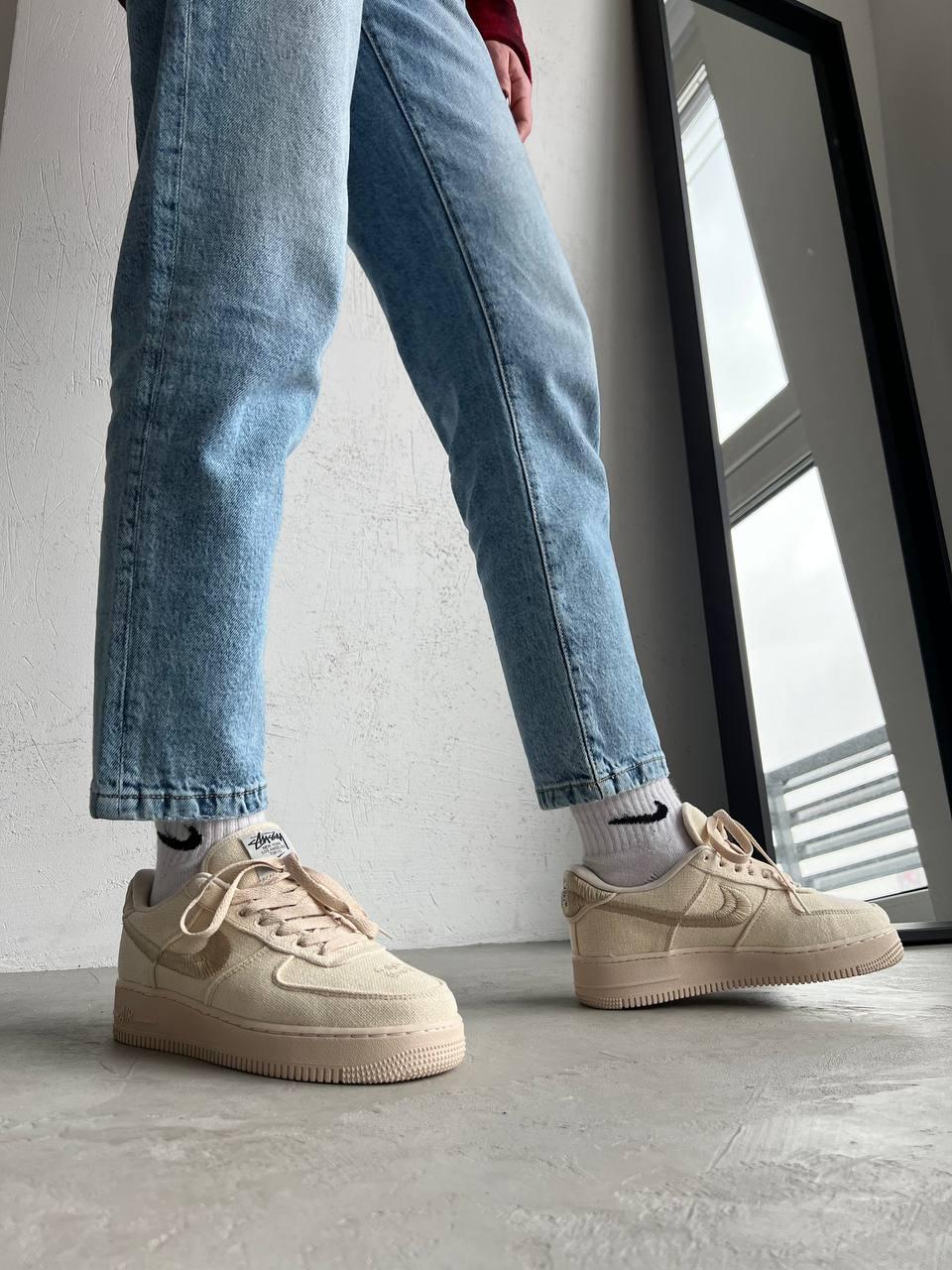 Nike Air Force 1 Fossil Stussy Full Beige