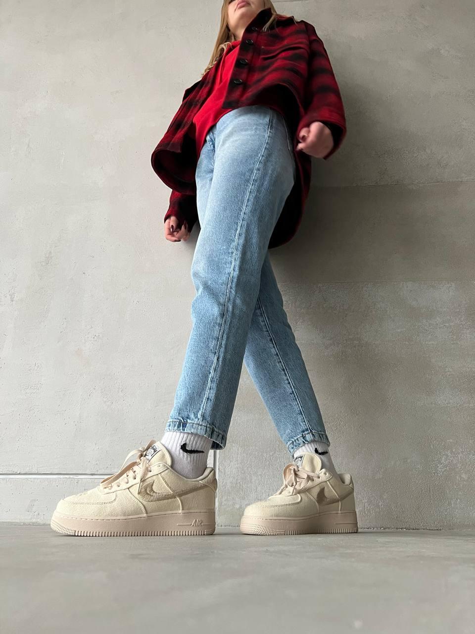 Nike Air Force 1 Fossil Stussy Full Beige