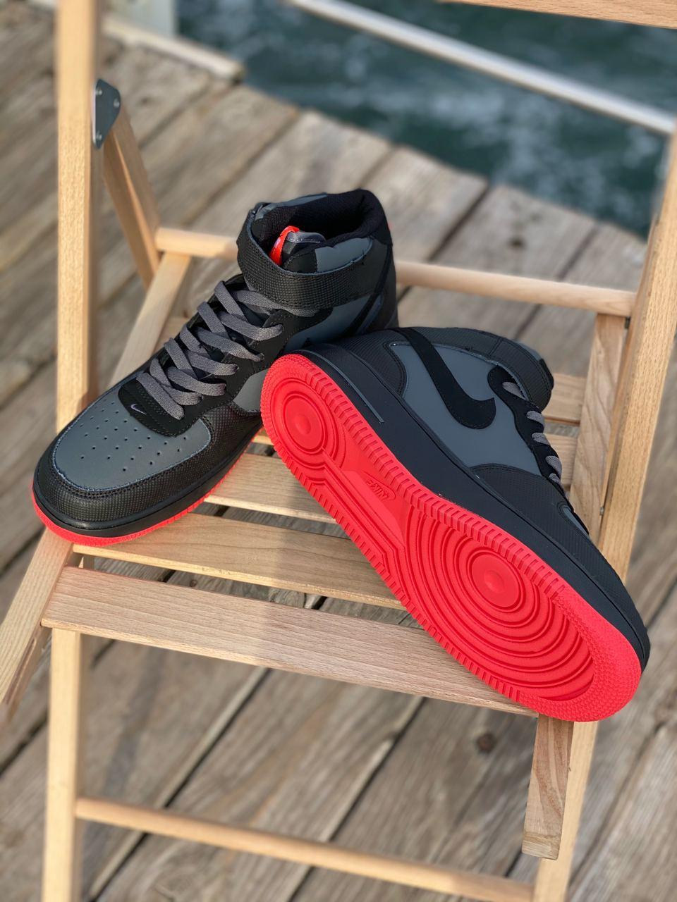 Nike Air Force 1 Black Red