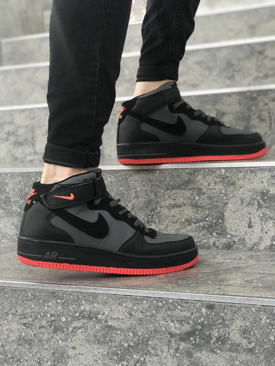 Nike Air Force 1 Black Red