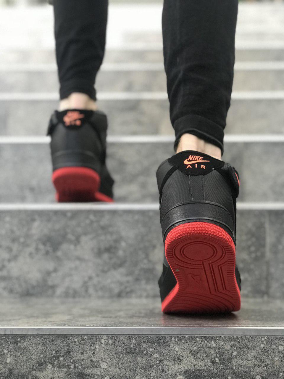 Nike Air Force 1 Black Red