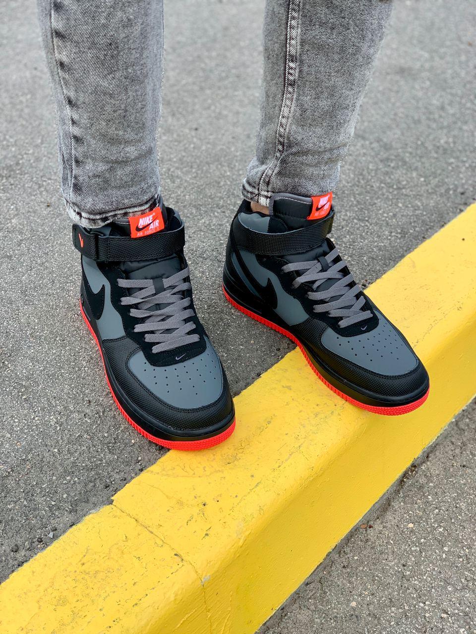 Nike Air Force 1 Black Red